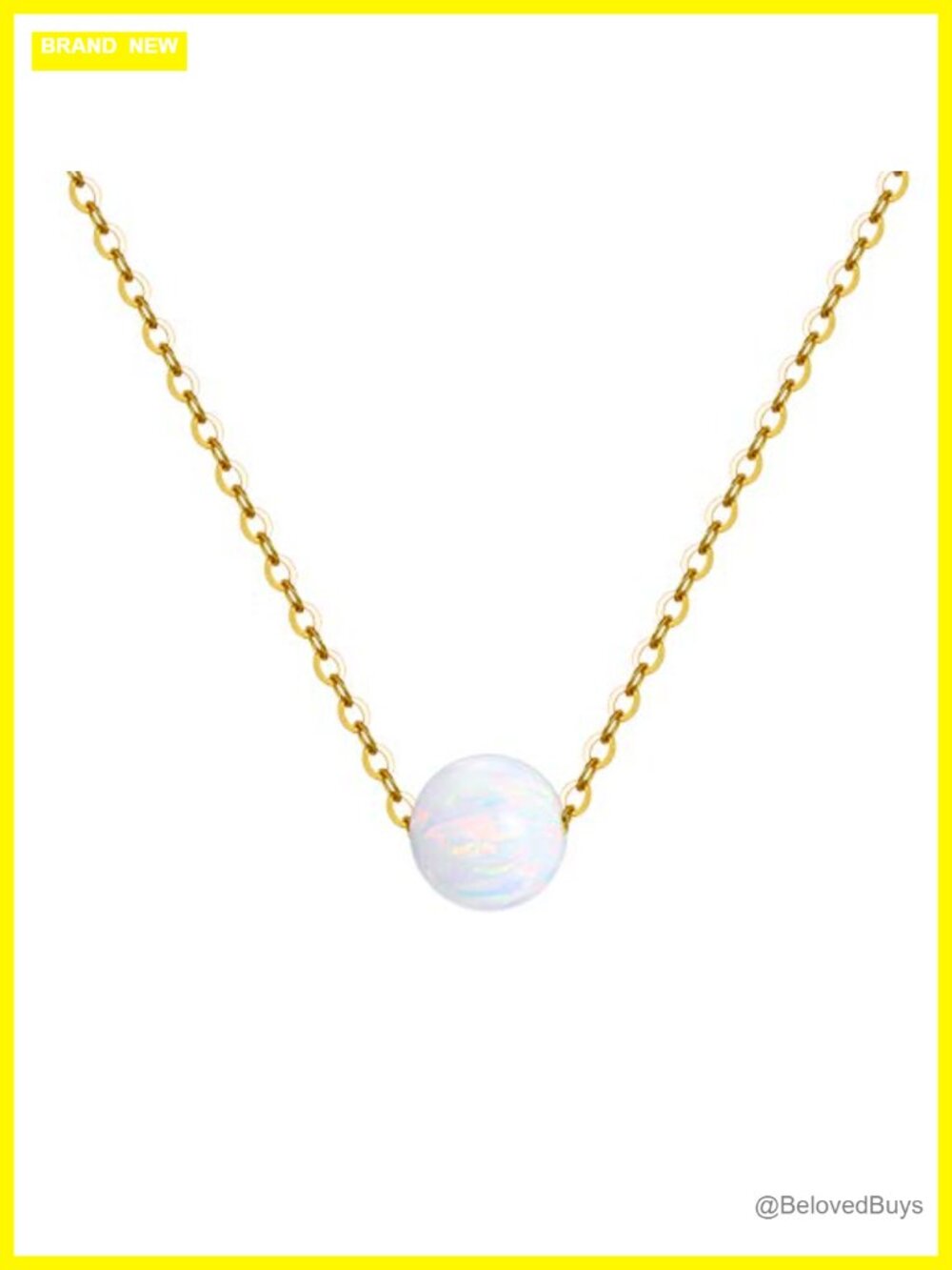 14K Solid Gold Opal Necklace Adjustable Choker Fine Jewelry for Women
